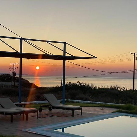 Cristelia Seafront & Pool Villa Lahaniá Kültér fotó