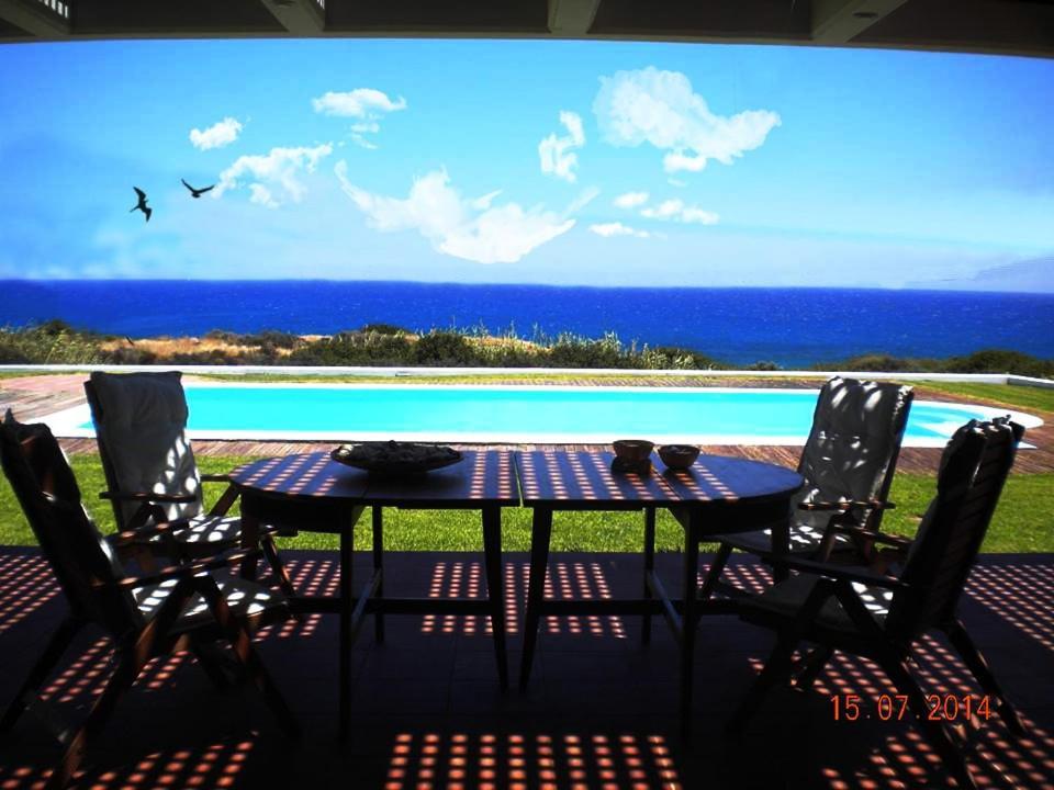 Cristelia Seafront & Pool Villa Lahaniá Kültér fotó