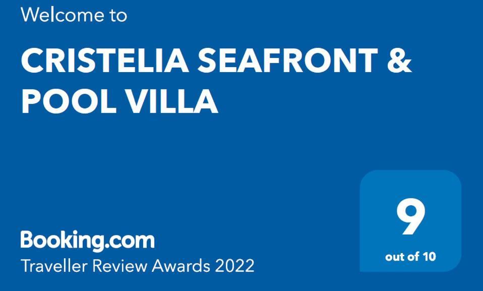 Cristelia Seafront & Pool Villa Lahaniá Kültér fotó