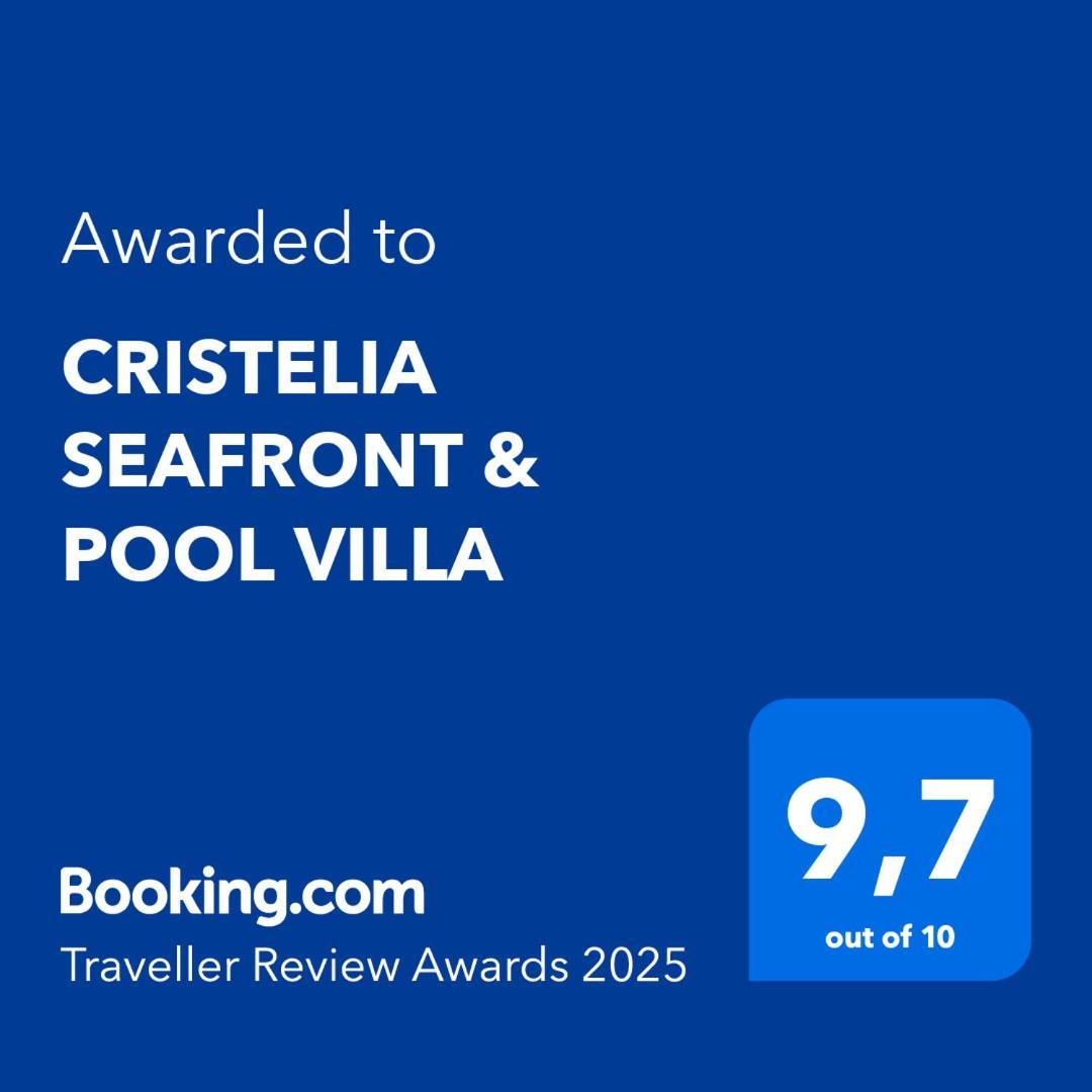 Cristelia Seafront & Pool Villa Lahaniá Kültér fotó