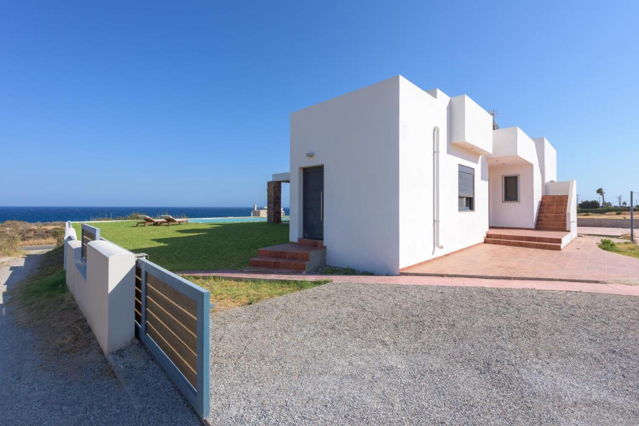 Cristelia Seafront & Pool Villa Lahaniá Kültér fotó