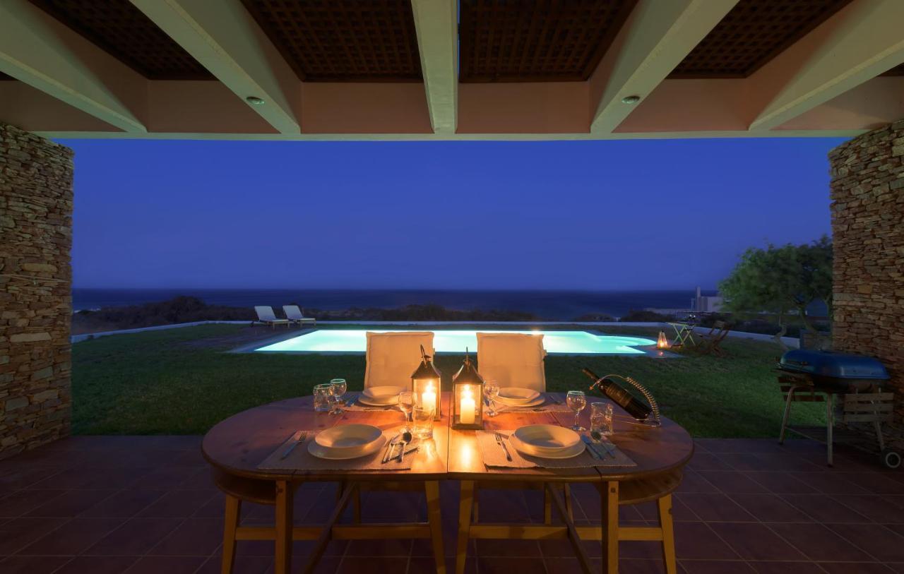 Cristelia Seafront & Pool Villa Lahaniá Kültér fotó