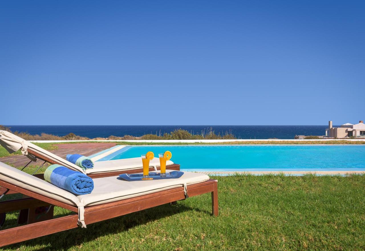Cristelia Seafront & Pool Villa Lahaniá Kültér fotó
